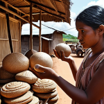 A thoughtful consumer at a crossroads, holding a globally sourced, mass-produced item in one hand and a unique, locally crafted artisan product in the other. The scene should visually represent a genuine re-evaluation of value, emphasizing authenticity, ethical production, and human connection over mere price, with a subtle shift in lighting from dim to hopeful on the local side.