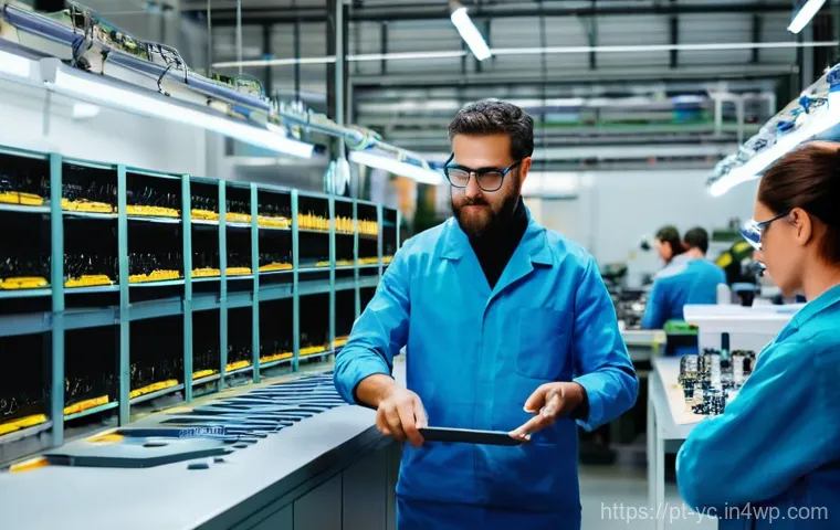 리쇼어링의 금융적 인센티브 - **Prompt:** A vibrant, modern manufacturing floor in Portugal, where a diverse group of skilled Port...