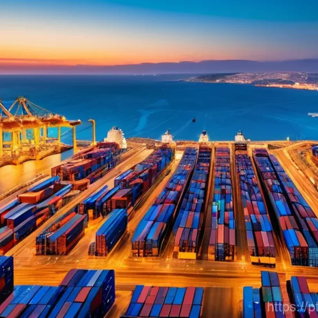 리쇼어링을 통한 경제 구조 변화 - 0 advancements.
**Image Prompt 2: Portugal as a Global Logistics Hub**
An aerial, wide-angle shot ...